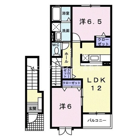 サン　グレイスＤの物件間取画像